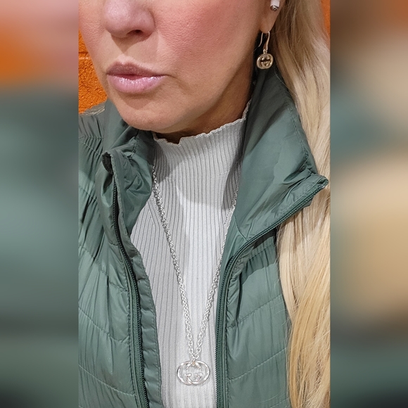 PAIR OF GUCCI DOUBLE G STATEMENT EARRINGS 925 sterling silver - Picture 13 of 14